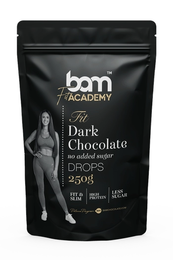 Donkere chocoladedruppels, zonder toegevoegde suiker, 250 g