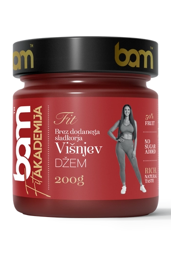 Zure kersenjam zonder toegevoegde suiker, 200 g