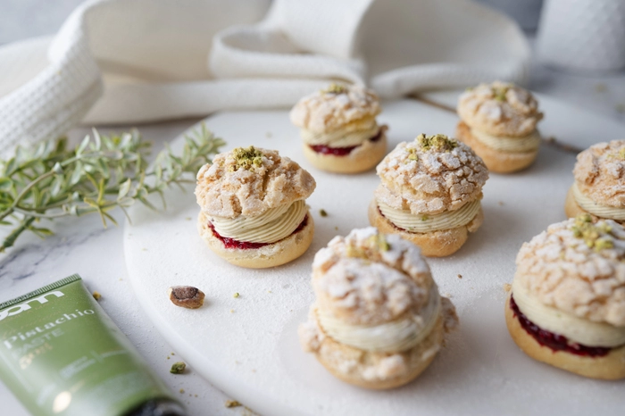 soesjes met pistachecrème