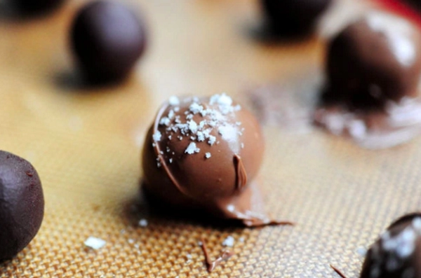 chocoladetruffels met zeezout