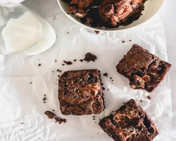 brownies met cheesecakevulling