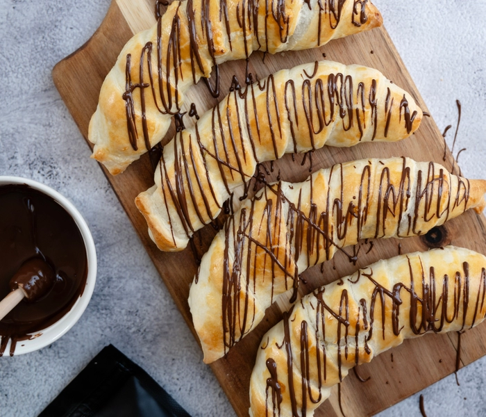 chocolade gebakken bananen